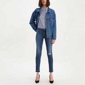 Levi's 711 Skinny ankle distressed